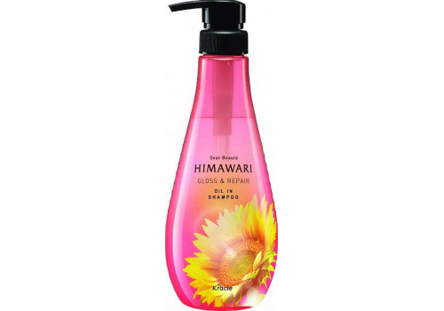  Dear Beaute Himawari Oil Premium EX Шампунь для восстановления блеска поврежденных волос с растительным комплексом, 500 мл, фото 1 