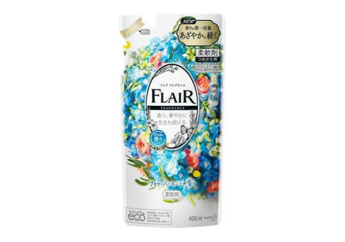  KAO Flair Fragrance Арома кондиционер для белья, аромат Цветочная гармония, мягкая упаковка, 400 мл, фото 1 
