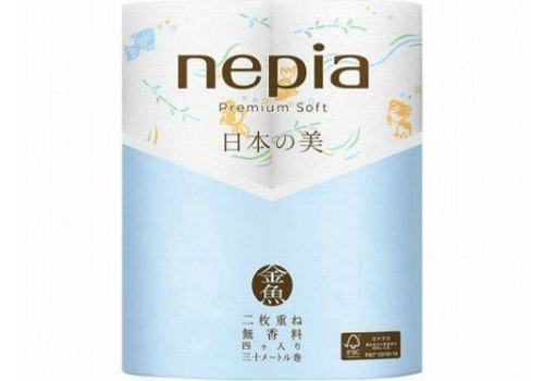  Nepia Двухслойная цветная туалетная бумага "Premium SOFT" Japanese Beauty, 4 рулона по 30м, фото 1 