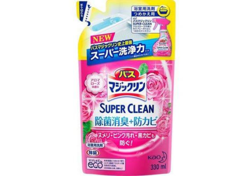  Пенящееся моющее средство для ванной комнаты с ароматом роз Magiclean Super Clean, КAO , 330 мл (запасной блок), фото 1 