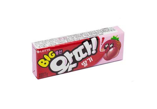  Жевательная резинка Lotte Whatta Big Bubble Gum Strawberry, 23гр, фото 1 