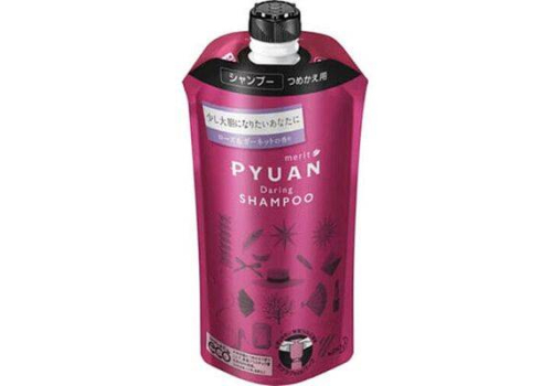  КAO Merit Pyuan Daring Шампунь для волос с ароматом розы и граната, мягкая упаковка, 340 мл, фото 1 