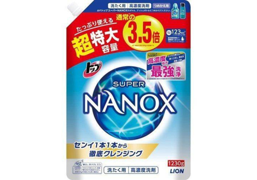  Lion Top Super Nanox Концентрированное жидкое средство для стирки, аромат мыла, мягкая упаковка, 1230 мл, фото 1 