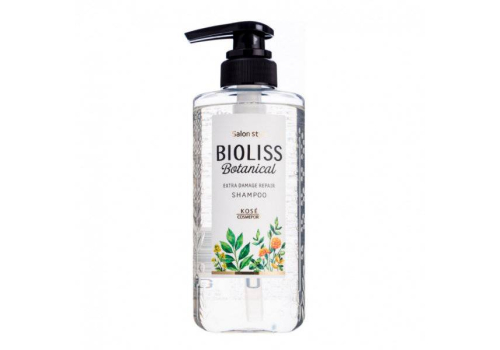  Kose Cosmeport "Salon style" Bioliss botanical Восстанавливающий шампунь для поврежденных волос с маслом жожоба и арганы, 480 мл РАСПРОДАЖА!, фото 1 