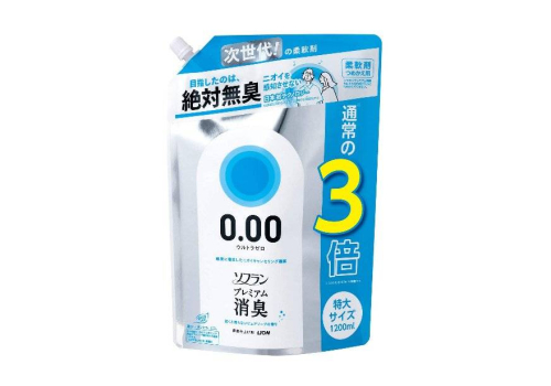 Lion Soflan Premium Deodorizer Zero Кондиционер для белья защищающий от неприятного запаха1200 ml, фото 1 