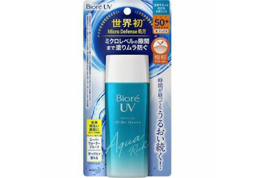  Солнцезащитный крем Japan KAO Biore UV Sunscreen Aqua Rich Watery Gel SPF50+ PA ++++ 90mL, фото 1 