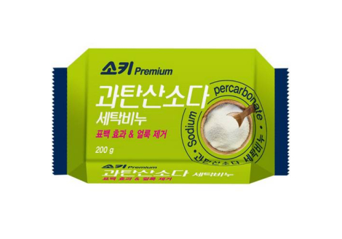  Premium Sodium Percarbonat Хозяйственное мыло отбеливающее и пятновыводящее, с кислородным отбеливателем, 200 гр, фото 1 