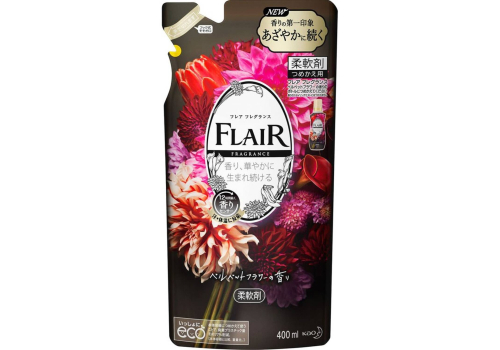  КAO Flair Fragrance Sweet Spice Кондиционер смягчитель для белья с ароматом цветов и специй, мягкая упаковка, 480 мл, фото 1 