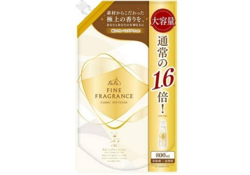  Nissan FaFa Fine Fragrance Ciel Кондиционер ополаскиватель для белья, с антистатическим эффектом, с ароматом мускуса и лилии, мягкая упаковка, 800 мл, фото 1 