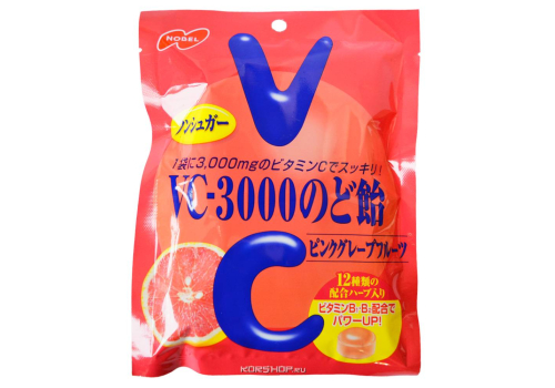  Nobel Леденцы "VC-3000", с витамином C со вкусом грейпфрута, фото 1 