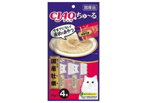  Inaba лакомство для кошек соус Тунец бонито, японские устрицы, нежный паштет Чуру 14гр х 4шт, фото 1 