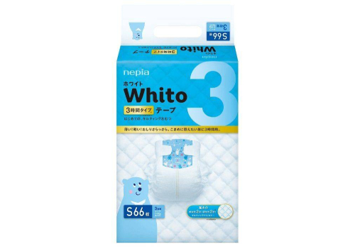 Подгузники Whito 3 Premium Japan размер S 4-8кг 66шт, фото 1 