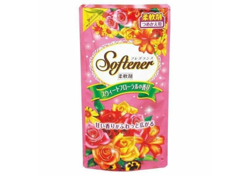  Softener Floral Антибактериальный кондиционер ополаскиватель для белья, нежный цветочный аромат, мягкая упаковка, 500 мл, фото 1 