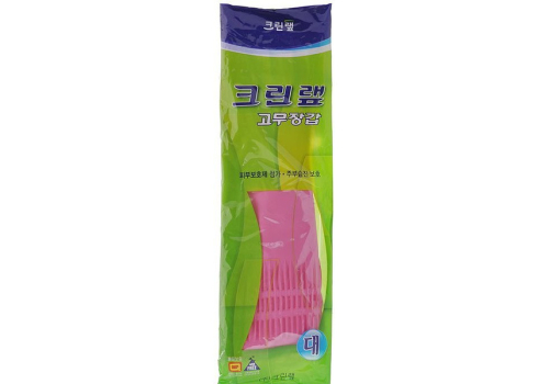  Хозяйственные ароматизированные перчатки Latex Glove, размер S (розовые), CLEAN WRAP 1 пара, фото 2 