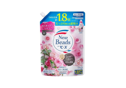  КАО Beads Концентрированный гель для стирки белья, с ароматом розы и магнолии, мягкая упаковка, 1220 гр, фото 1 