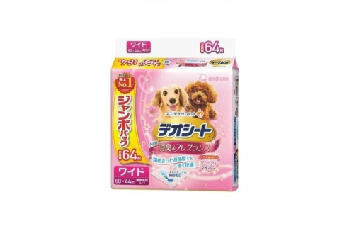  Unicharm Пеленки для собак дезодорирующие с ароматом цветочного мыла 60 X 44 см 64шт, фото 1 