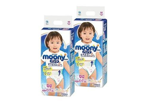  Moony Disney Трусики для девочки размер Big 12-22кг коробка 76шт, фото 2 