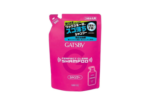  Мужской шампунь для экстрасильного очищения волос и кожи головы с охлаждающим эффектом, против перхоти Gatsby Perfect Clear Shampoo, Mandom 320 мл (мягкая упаковка), фото 1 