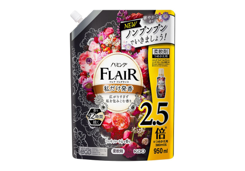  KAO Flair Fragrance Rich Floral Арома кондиционер для белья, аромат фруктов ягод и цветов, мягкая упаковка, 950 мл, фото 1 
