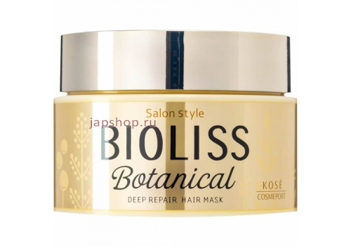  Bioliss Botanical Deep Repair Hair Маска для глубокого восстановления поврежденных волос, 200 гр, фото 1 