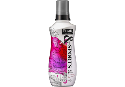  KAO Flair Fragrance Sports Splash Rose Арома кондиционер для белья, с ароматомко персика, личи и розы, 540 мл., фото 1 