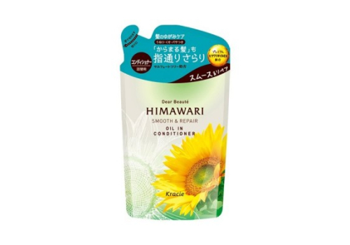  Dear Beaute Himawari Smooth Repair Кондиционер для восстановления и гладкости волос, с цветочным ароматом и нотками цитрусов, личи и черной смородины, сменная упаковка, 360 гр, фото 1 