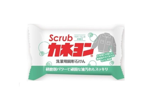  Kaneyo Scrub Мыло для удаления масляных пятен с ароматом мяты 110 гр, фото 1 