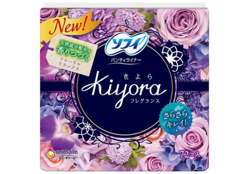  Ежедневные женские гигиенические прокладки SOFY Kiyora "Natural Relax", аромат цветов лаванды, фото 1 