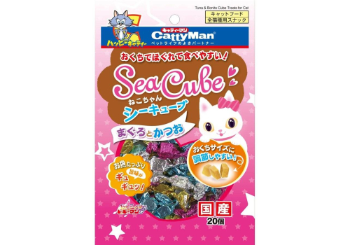  Лакомство для кошек Морские кубики из желтоперого и японского тунца-бонито 20шт, фото 1 