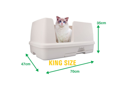  Биотуалет для кошек KING SIZE Unicharm открытый бежевый, фото 1 