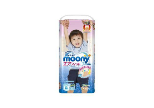  Трусики Moony (Export) размер XL 12-17кг для мальчика, 38шт, фото 1 