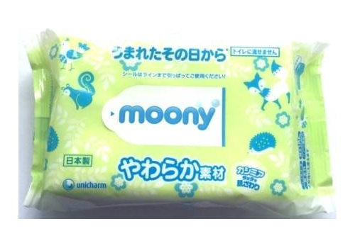  Салфетки Moony влажные детские упаковка 80шт, фото 1 
