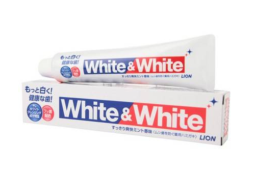  Зубная паста c двойным отбеливающим эффектом с кальцием White&White Lion 150гр, фото 1 