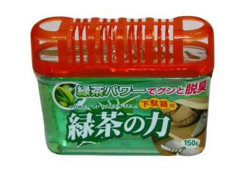  Дезодорант-поглотитель неприятных запахов для обувных шкафов с экстрактом зеленого чая  KOKUBO (Japan)  150 гр, фото 1 