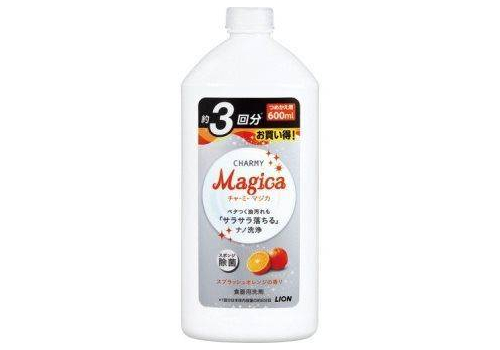  Средство для мытья посуды Magica с ароматом апельсина Lion 630мл, фото 1 