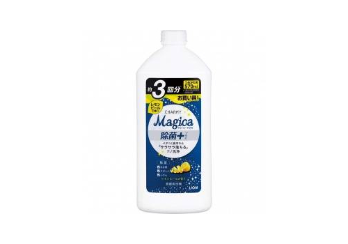  Средство для мытья посуды Magica+ с ароматом лимона сменка Lion 570мл, фото 1 