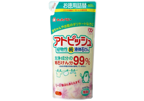 Chu Chu Baby Стерилизующее жидкое мыло для стирки одежды младенцев (запасной блок), 500мл, фото 1 