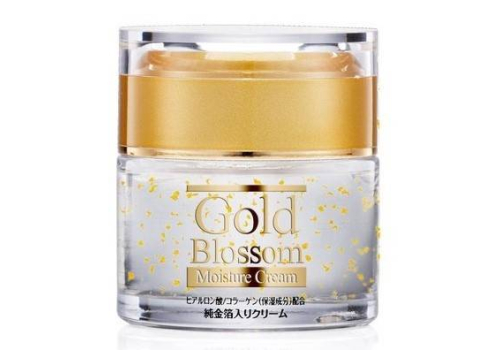  Squeeze "Gold blossom" Увлажняющий крем для лица с золотом, гиалуроновой кислотой и коллагеном, банка 50 г, фото 1 