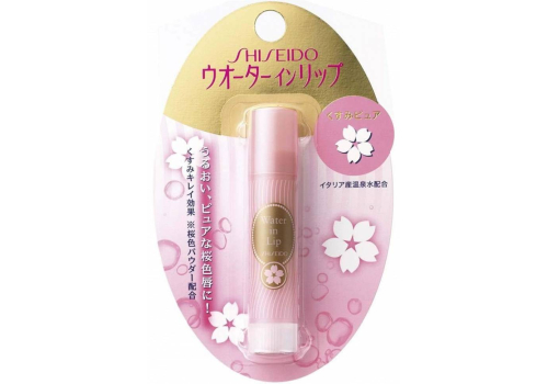  Shiseido Увлажняющая гигиеническая губная помада "water in lip" нежно-розовая, без аромата, стик 3,5 г, фото 1 
