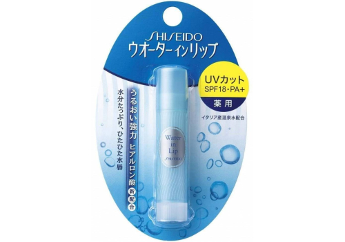  Shiseido увлажняющая гигиеническая губная помада с уф-фильтром "water in lip" без цвета, без аромата 3,5гр, фото 1 
