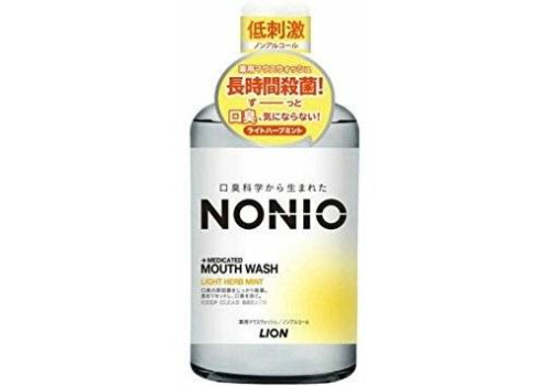  Lion Профилактический зубной ополаскиватель Nonio Light Herb Mint, без спирта, травяная мята, фото 1 