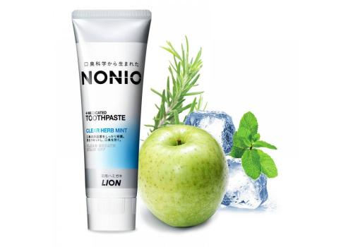  Lion Зубная паста комплексного действия NONIO +Medicated Toothpaste, травяная мята 130гр., фото 1 