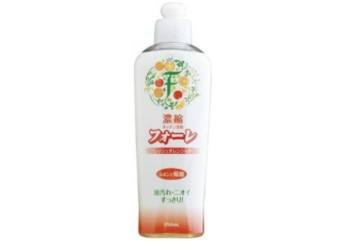  Kaneyo Концентрированное средство для мытья посуды, овощей и фруктов с ароматом апельсина, бутылка 250 мл, фото 1 