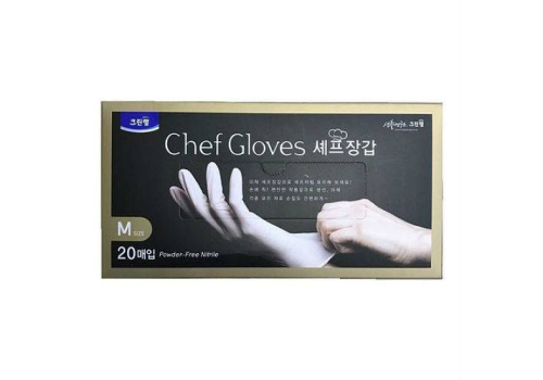  Clean Wrap Перчатки для приготовления пищи (тонкие, неопудренные), белые р м, 20штук, фото 1 