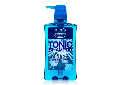  Мужской тонизирующий шампунь для волос с цитрусовым ароматом Mens Softymo Tonic Shampoo, KOSE COSMEPORT Япония 550 мл, фото 1 