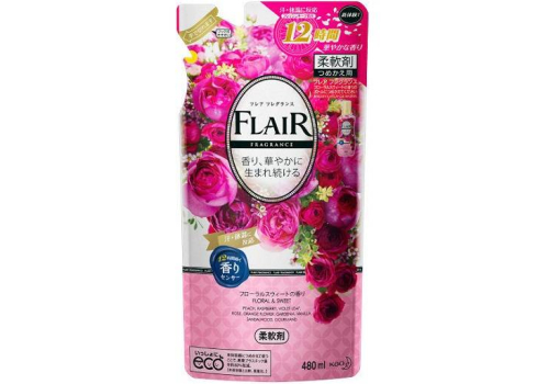  Кондиционер для белья со сладким цветочно-фруктовым ароматом Floral&Sweet Flair Fragrance КAO, запасной блок, фото 1 
