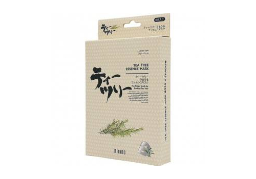  Противовоспалительная тканевая маска с маслом чайного дерева Uruuru, MITOMO Япония, 6 шт., фото 1 